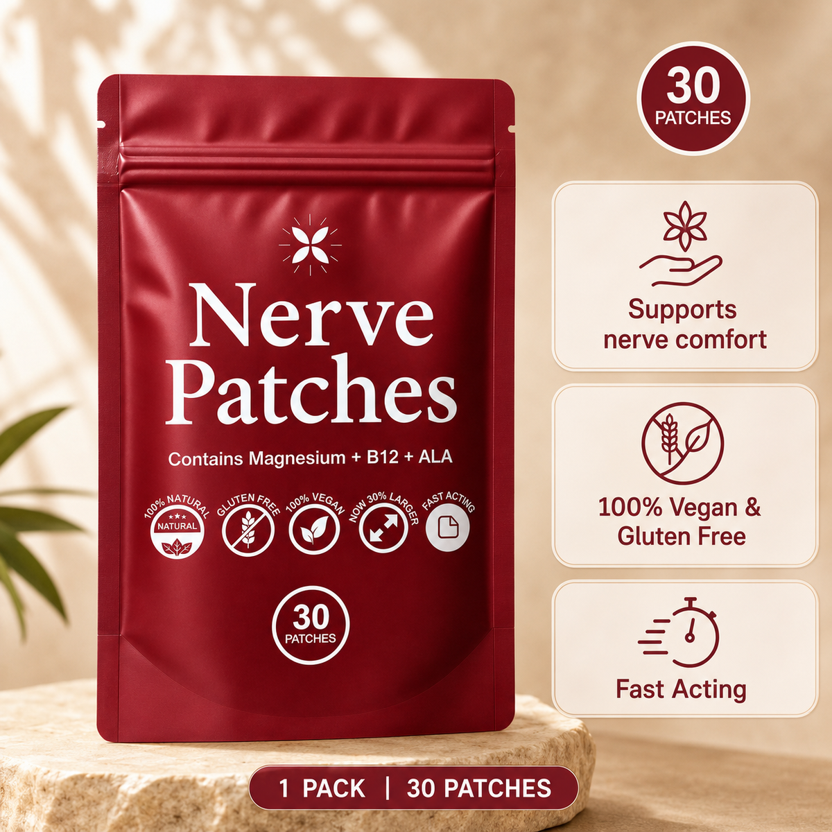 nerve patches supports nerve comfort